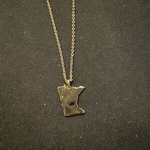 Gold State Minnesota Necklace
